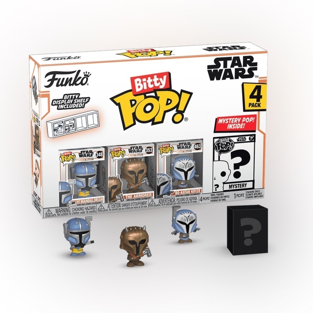 Funko Bitty Pop! Star Wars The Mandalorian 4-Pack Series 1, Collector’s Set- NIB
